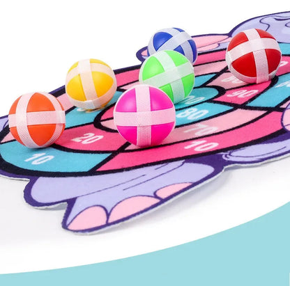 Dart Board with sticky balls